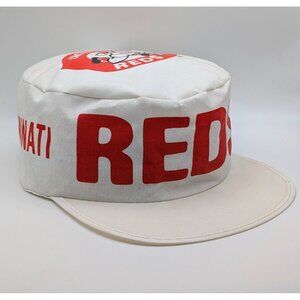 Vintage Cincinnati Reds MLB Painters Hat Cap Red White Twins Enterprise Baseball
